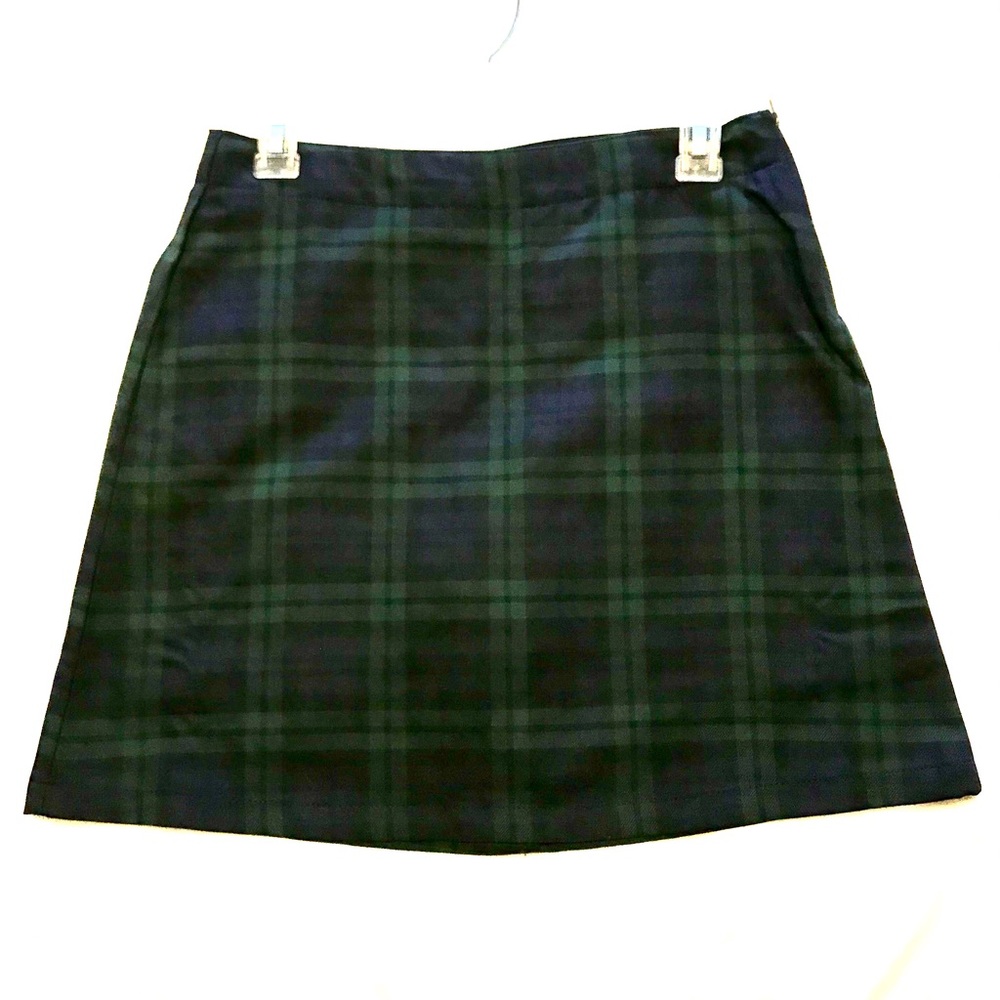 Lands’ End tartan plaid skirt size 0